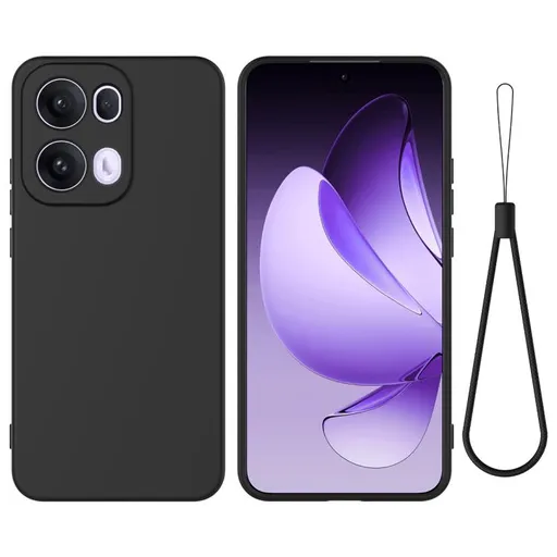 RUBBER Ochranný kryt pre Oppo Reno13 Pro 5G čierny