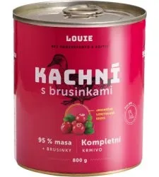 LOUIE Konzerva LOUIE kačacie s brusnicami 800g pre psov