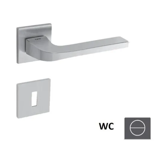 Kľučka Naturel SUPRA WC gombík (WC) chróm brúsený SUPRAHR5SOCSWC