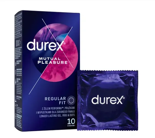 DUREX Mutual Pleasure, kondóm s benzokaínom, 10ks