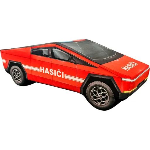 Plyšový Cybertruck Hasiči (Velikost auta: Medium)