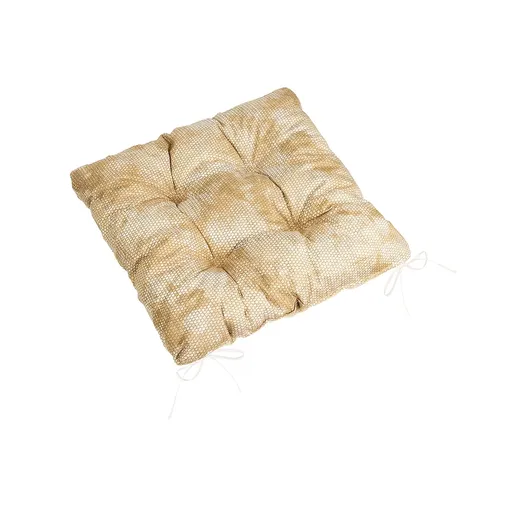 Bellatex Sedák Adéla prešívaný Hadia koža hnedá, 40 x 40 cm