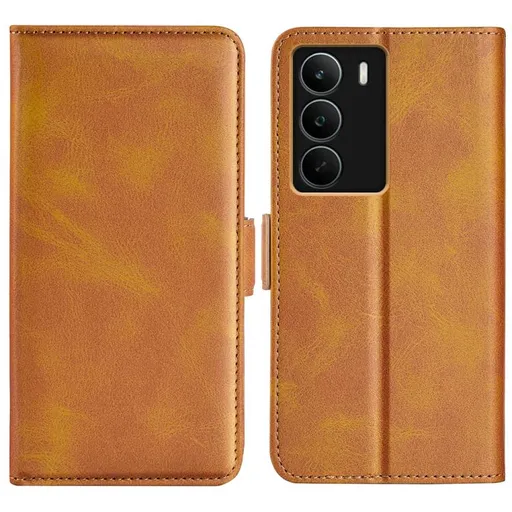 SIDE Peňaženkové puzdro pre Realme C71 svetlohnedé