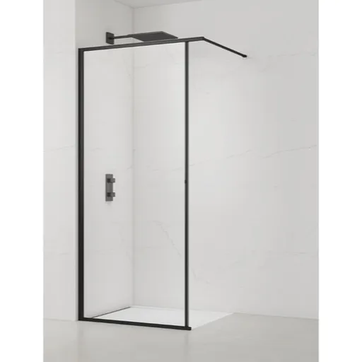 Sprchová zástena SAT Walk-In so stieracou lištou 90 cm SATWISL90C