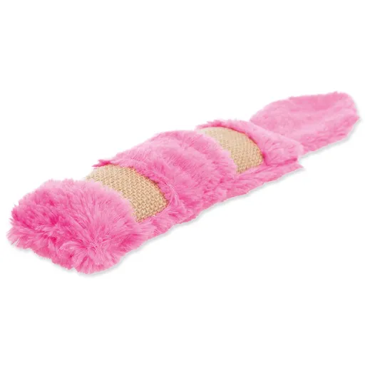 TRIXIE Poduška s chvostom XXL plyš juta catnip šuštiaca 39cm