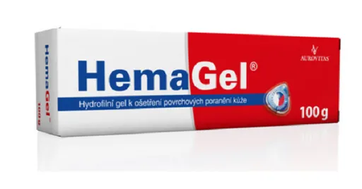 HEMAGEL hydrofilný gél na ošetrenie povrchových poranení kože 100g