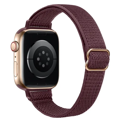 SLIM Remienok Apple Watch Ultra 1 / 2 / 3 (49mm) / 9 / 8 / 7 (45mm) / 6 / SE / 5 / 4 (44mm) / 3 / 2 / 1 (42mm) bordový