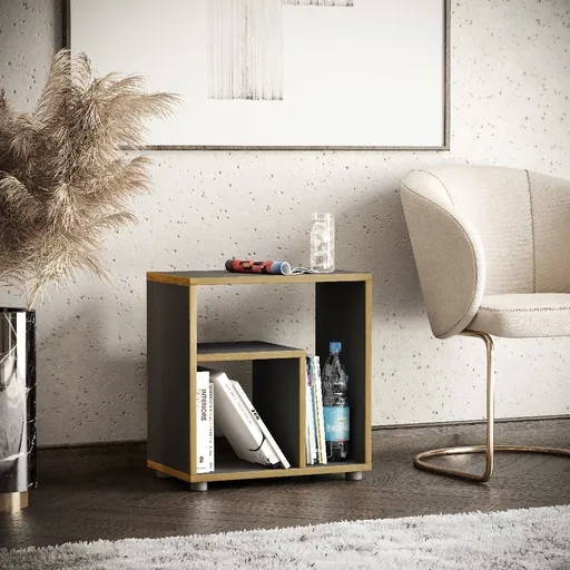 VCM Odkládací stolek „Zeito“, antracit