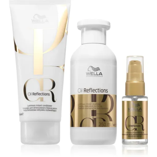 Wella Professionals Oil Reflections Set výhodné balenie na lesk a hebkosť vlasov 3 ks