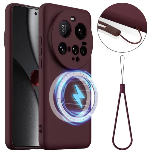 RUBBER MAGSAFE Silikónový kryt pre Xiaomi 15 Ultra PLUM COLOR