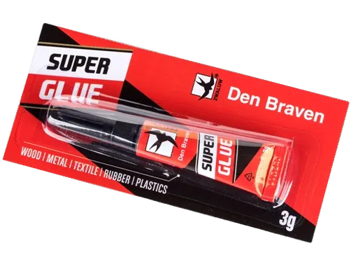 DEN BRAVEN - Sekundové lepidlo transparentná 0,003 kg