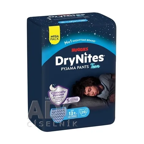 HUGGIES DRY NITES XL pre chlapcov (13+ r.) MEGA