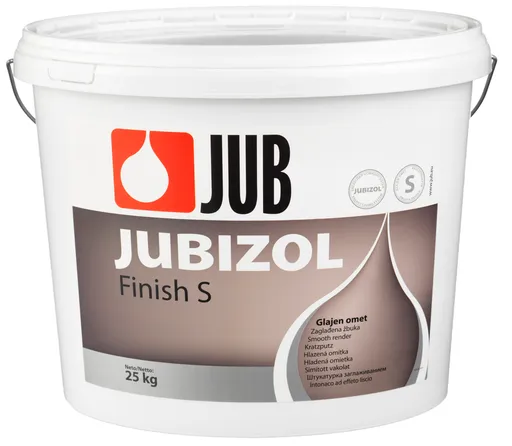 JUBIZOL Finish S - siloxanová dekoratívna hladená omietka 25 kg zr. 1mm - biely