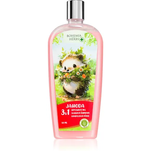 Bohemia Gifts & Cosmetics Bohemia Herbs Strawberry pena do kúpeľa a čistiaci gél 500 ml
