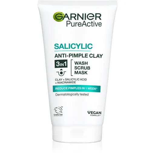 Garnier Pure čistiaci peeling 3 v 1 150 ml