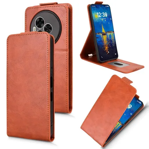 Vyklápacie puzdro pre TCL NxtPaper 60 Ultra 5G hnedé