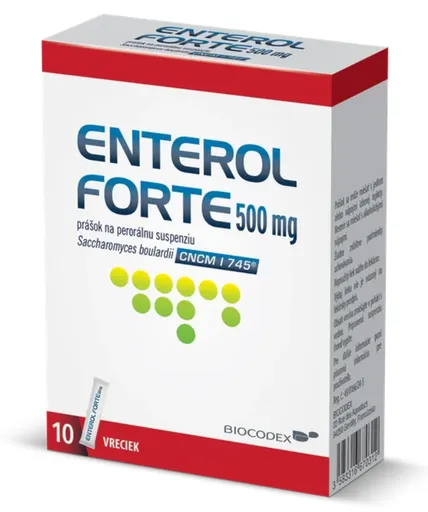 Enterol FORTE 500 mg prášok na perorálnu suspenziu plu.por. 10 x 500 mg