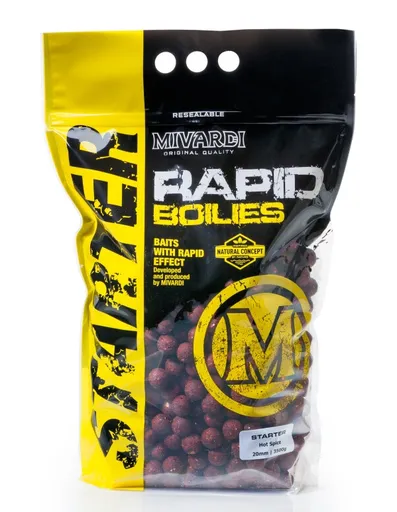 Mivardi boilies starter hot spice 3,5 kg - 20 mm