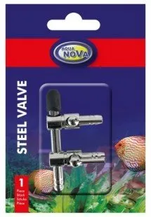 AQUA NOVA NV-S2 kovový regulačný ventil k akváriu 2x výstup