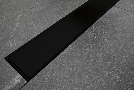 BESCO - Odtokový žľab VIRGO NERO DUO - Rozmer A - 80 cm ZLOL80VN