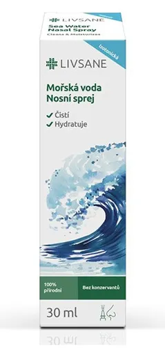 Livsane Morská voda hypertonická nosný sprej 30 ml