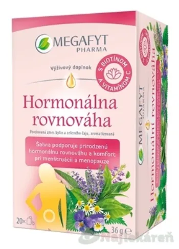 MEGAFYT Hormonálna rovnováha zmes bylín a zeleného čaju 20x1,8g