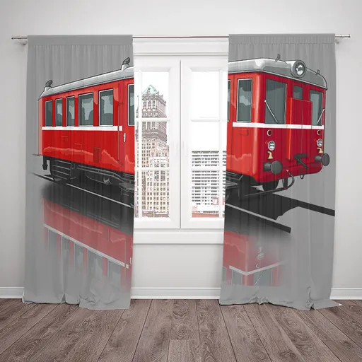 Závesy Hurvínek – motorový vozeň 131. (Rozmer: 140x250, Materiál: Blackout)