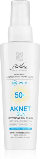 BioNike AKNET SUN 50+ krém na opaľovanie na pleť so sklonom k akné 50ml