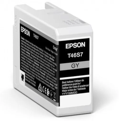 Epson T46S7 C13T46S700 sivá (gray) originálna cartridge
