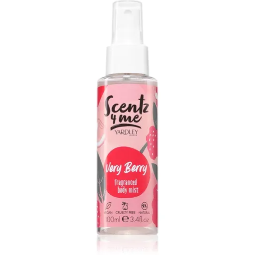 Yardley Scentz 4 Me Very Berry telová hmla pre ženy 100 ml