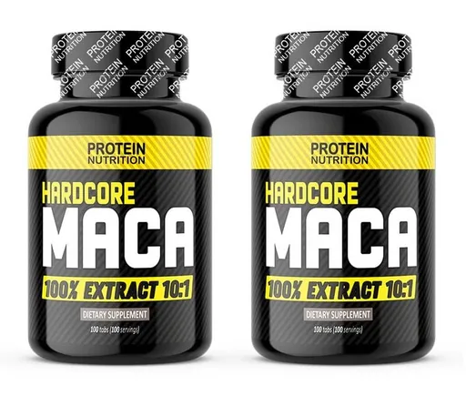 1+1 Zadarmo: Hardcore Maca - Protein Nutrition 100 tbl. + 100 tbl.