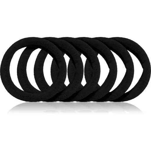 BrushArt Hair Band gumičky do vlasov Black 6 ks