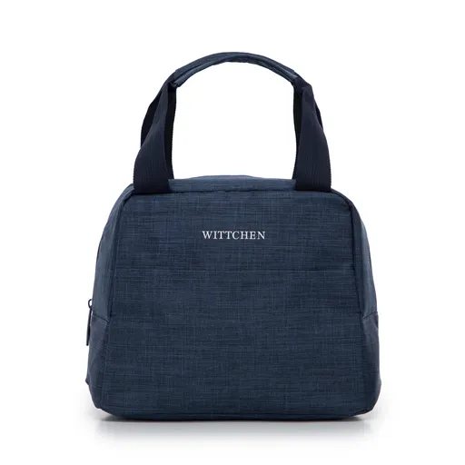 Zaoblená obedová taška tmavomodrá 56-3-021-91