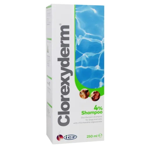 CLOREXYDERM 4% šampón pre psy a mačky 250 ml