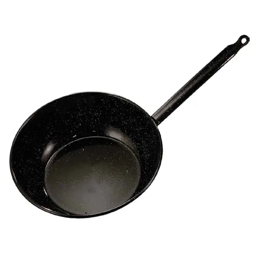 STALGAST  LA IDEAL - Panvica hlboká zo smaltovanej uhlíkovej ocele s rukoväťou - liter: 1,8 - Ø 24 cm