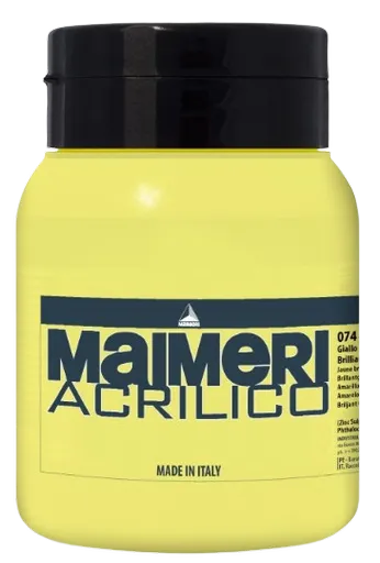 MAIMERI ACRILICO - Akrylové farby 074 - brilliant yellow, 0,5 L