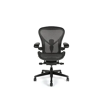 Herman Miller Aeron, veľkosť B, pre tvrdé podlahy – čierna (HM168)