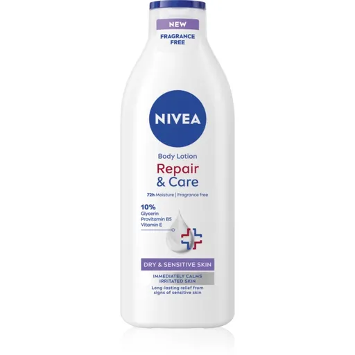 NIVEA Repair & Care Sensitive upokojujúce telové mlieko pre suchú a citlivú pokožku 400 ml