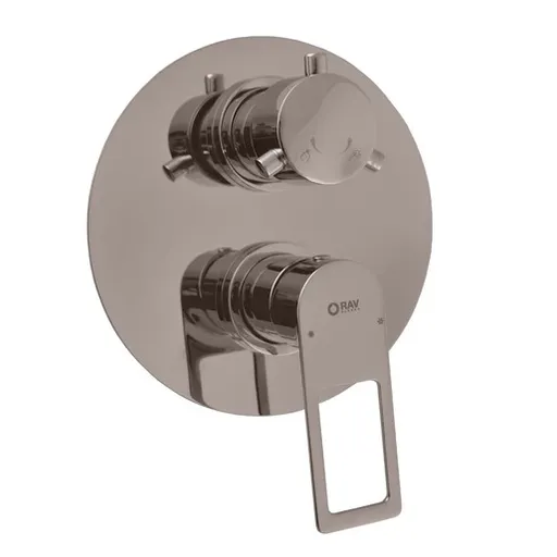 RAV SLEZÁK Nil sprchová a vaňová batéria vrátane podomietkového telesa metal grey NL286KMGL