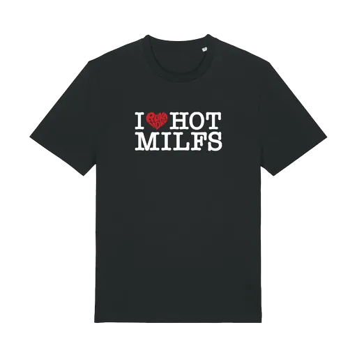 Ruka Hore tričko I Love Hot Milfs Čierna XXL