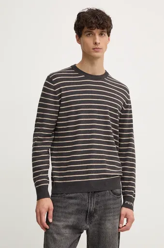 Sveter s prímesou vlny Pepe Jeans NEW ANDRE STRIPES