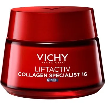 VICHY LIFTACTIV COLLAGEN SPECIALIST NOČNÝ KRÉM PROTI VRÁSKAM A STRATE KOLAGÉNU V PLETI 50 ml (3337875722520)