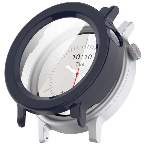 PC FULL COVER Plastový kryt so sklom pre CMF Watch 3 Pro modrý