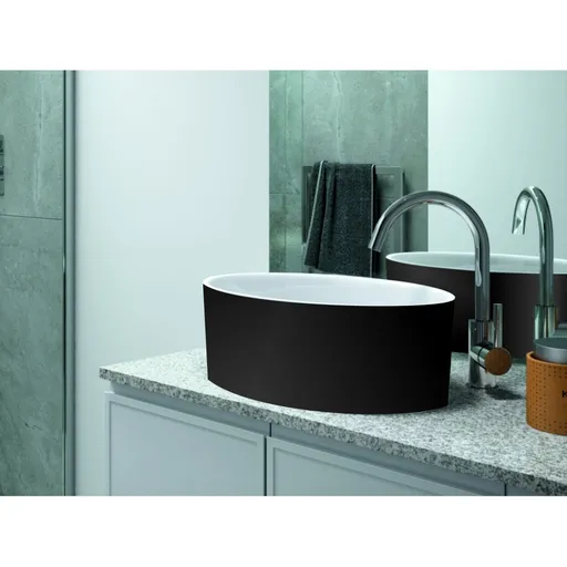 BESCO - Umývadlo UNIQA Black&White - na dosku KEUNINDBW