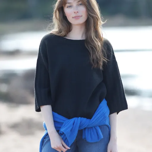 Pulóver s krátkymi rukávmi z recyklovaného polyesteru