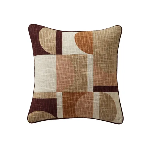 Vankúš s potlačou geometrických tvarov