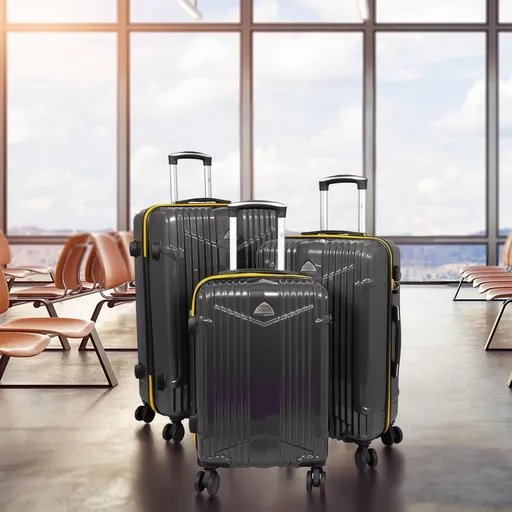 PM Euro-Trading Cestovní kufry Daytona, sada 3 ks, antracit