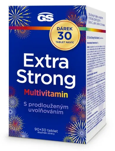 GS Extra Strong Multivitamín s predĺženým uvoľňovaním 90+30 tabliet