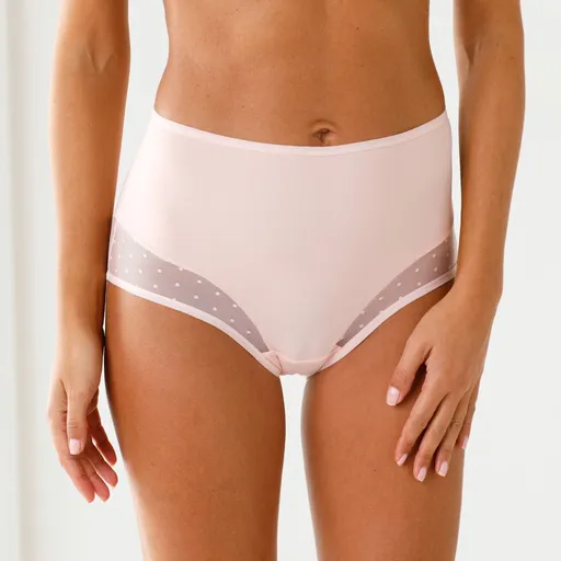 Súprava 2 super maxi nohavičiek z mikrovlákna a tylu