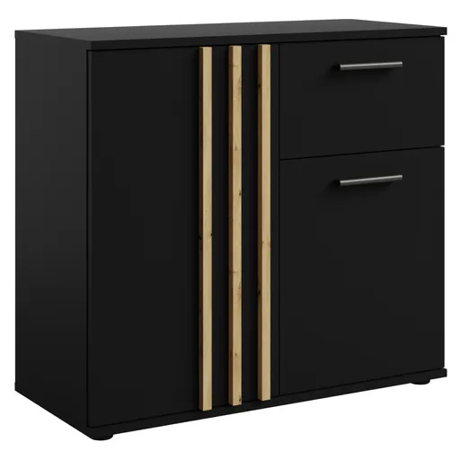 Skriňa TOLIS 2D1S, čierna